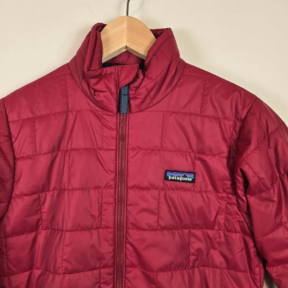 Patagonia Kids Nano Puff Brick Quilt Jacket Size M/10 Wax Red 68001